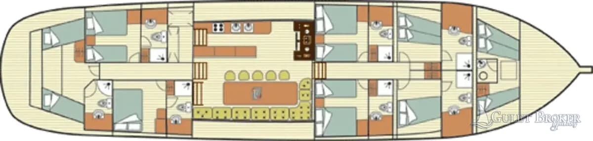 Gulet Cevri Hasan 5 Plan