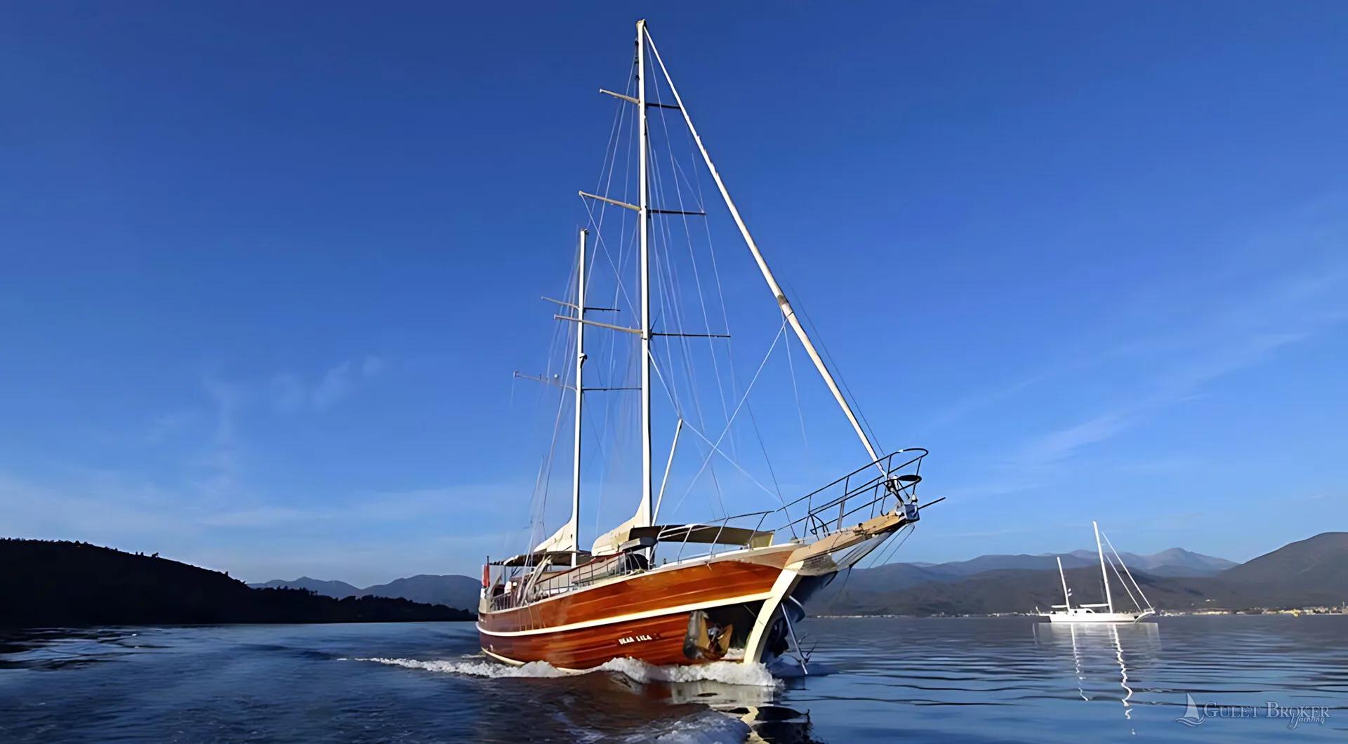Gulet Dear Lila, a 32-metre gulet with six cabins, based in Göcek, Turkey