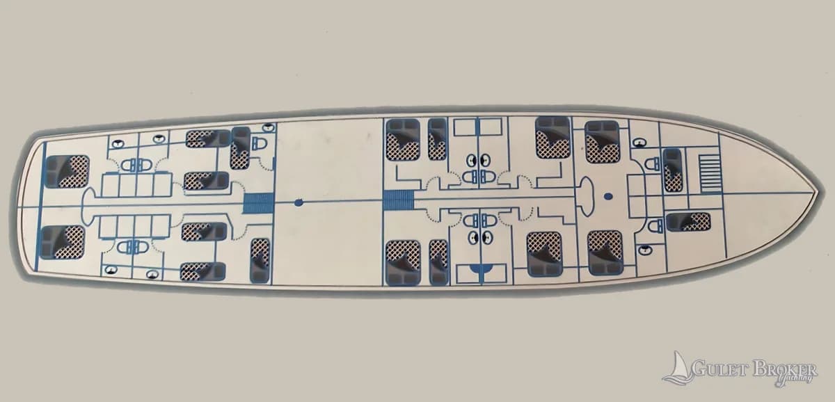 Gulet Holiday 10 Plan