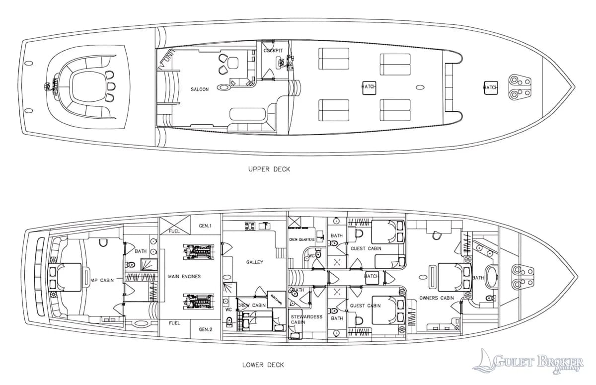 Gulet Silvermoon Plan