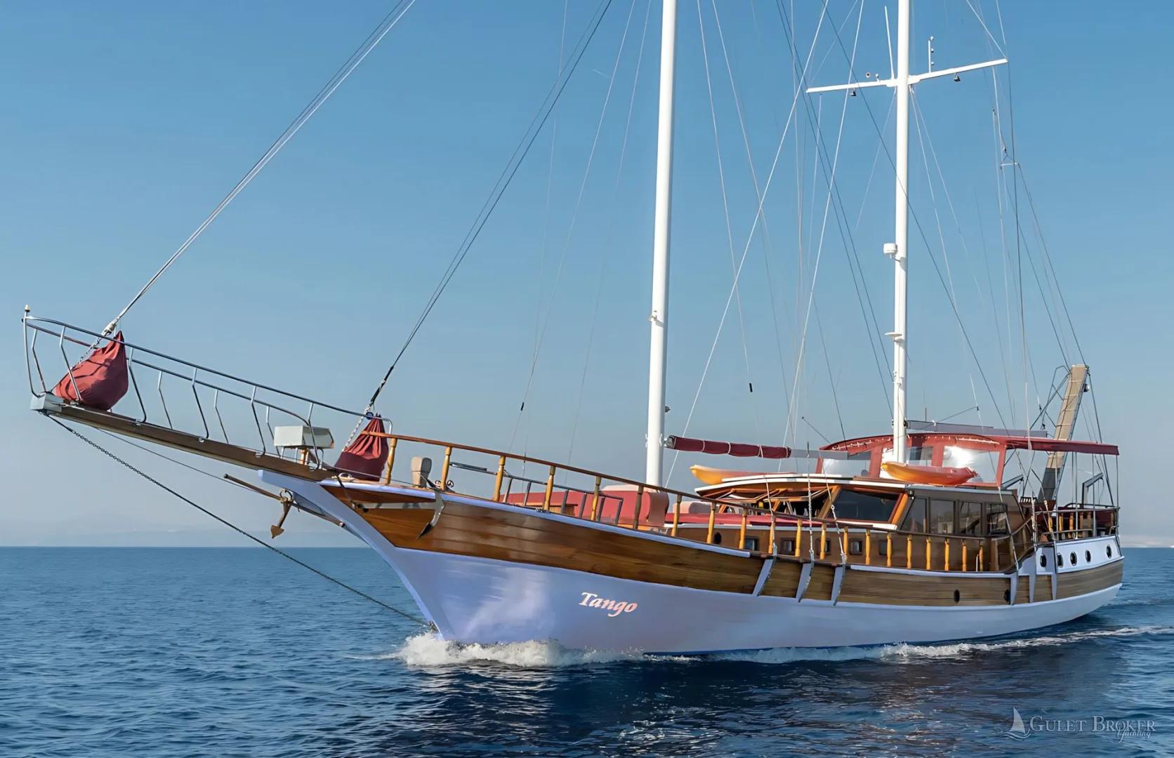 Gulet Tango, a 26-metre gulet with seven cabins, based in Split, Croatia