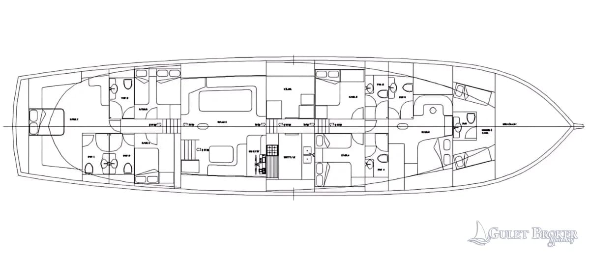 Gulet Grande Mare Plan