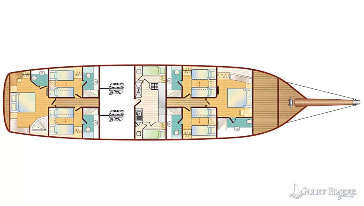 Gulet Gul Sultan Plan