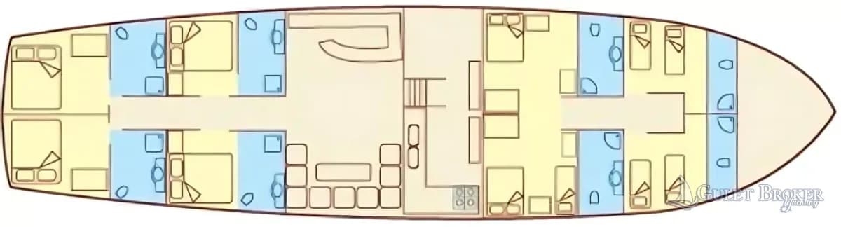 Gulet Sunworld 8 Plan