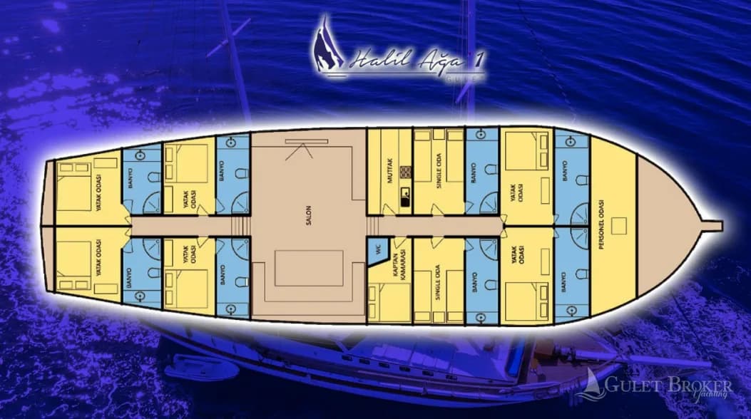Gulet Halil Aga 1 Plan
