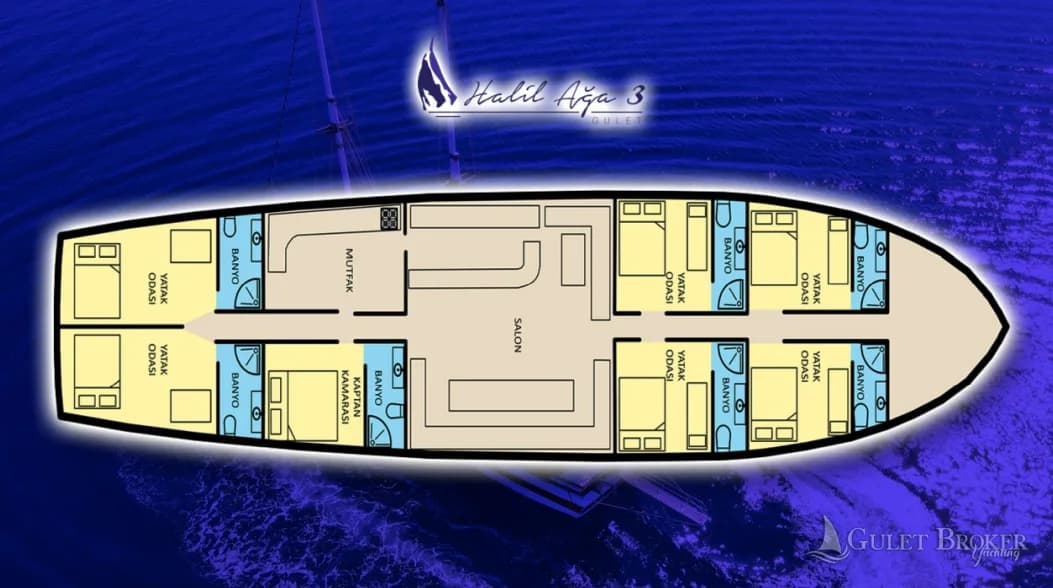Gulet Halil Aga 3 Plan